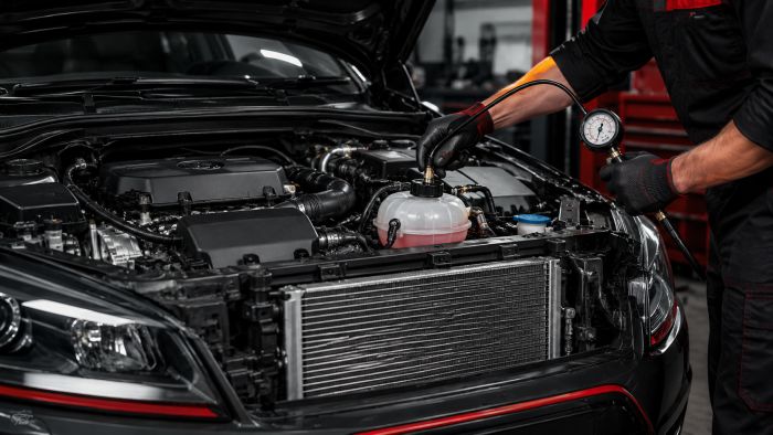 Cooling system and radiator service at Vincent Garage