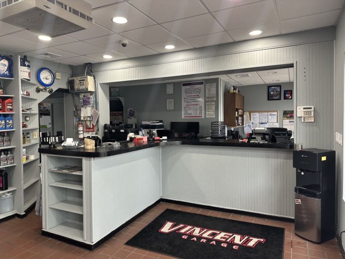 Vincent Garage front counter